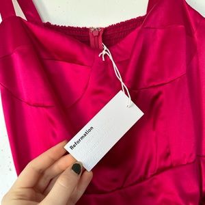 Reformation - Fonda Silk Dress